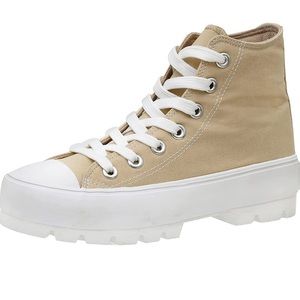 Vespa high top canvas sneakers